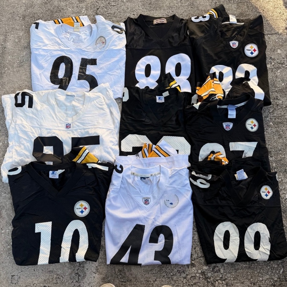 Vintage Pittsburgh Steelers Football Jersey Bundle